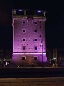 Notte Rosa - Torre San Michele tinta di rosa